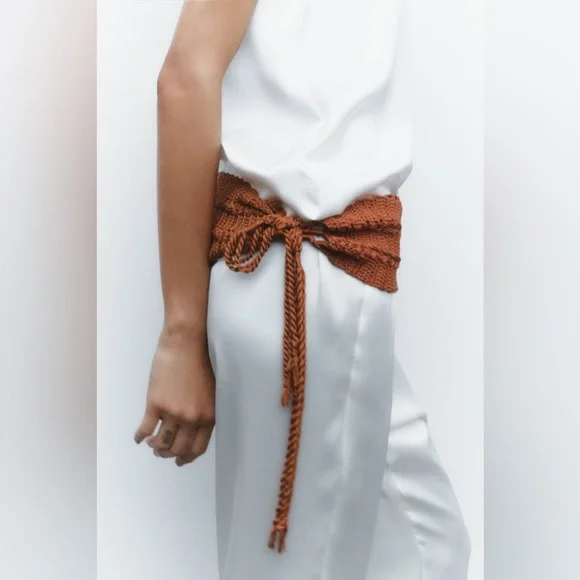 ✨SALE✨ ZARA CROCHET SASH BELT✨SALE✨